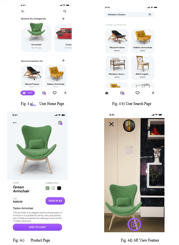 Augmented reality based home decor app
